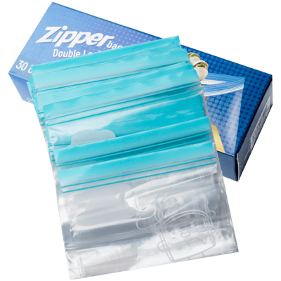 Pungi zip pentru uz casnic, 16 x 14 cm, 30 buc